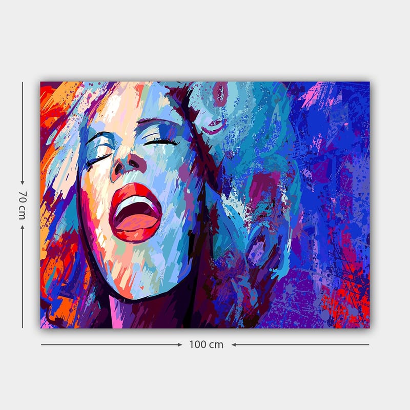 Dekorativ Canvastavla 70x100 cm - Flerfärgad - Inredning - Tavlor & konst - Canvastavlor