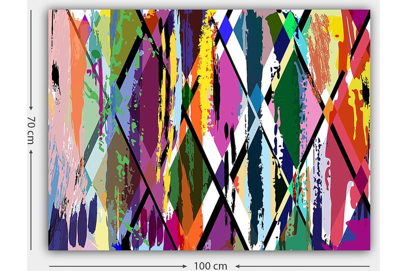 Dekorativ Canvastavla 70x100 cm - Flerfärgad - Inredning - Tavlor & konst - Canvastavlor