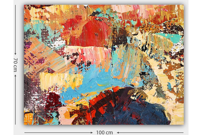 Dekorativ Canvastavla 70x100 cm - Flerfärgad - Inredning - Tavlor & konst - Canvastavlor