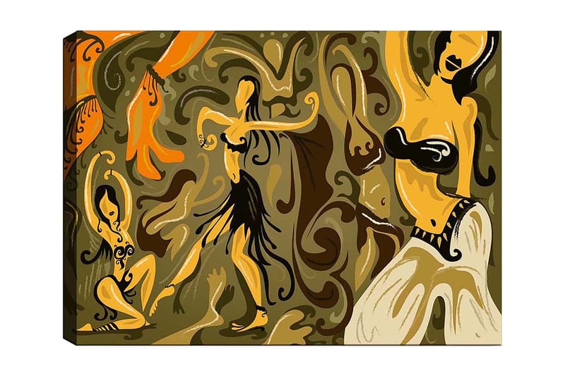 Dekorativ Canvastavla 70x100 cm - Flerfärgad - Inredning - Tavlor & konst - Canvastavlor