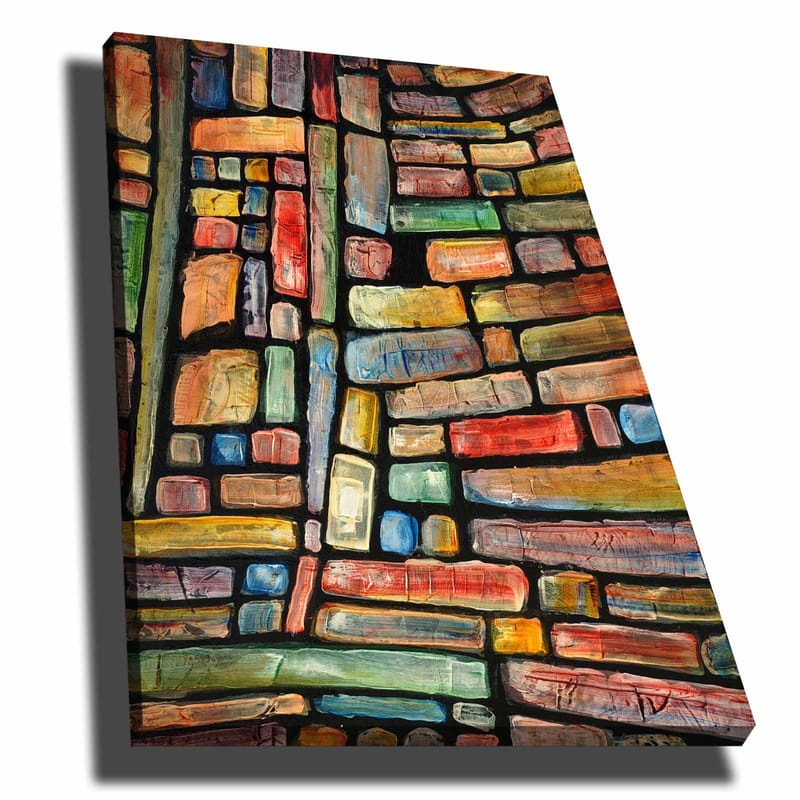 Dekorativ Canvastavla 70x100 cm - Flerfärgad - Inredning - Tavlor & konst - Canvastavlor