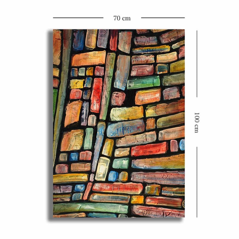Dekorativ Canvastavla 70x100 cm - Flerfärgad - Inredning - Tavlor & konst - Canvastavlor