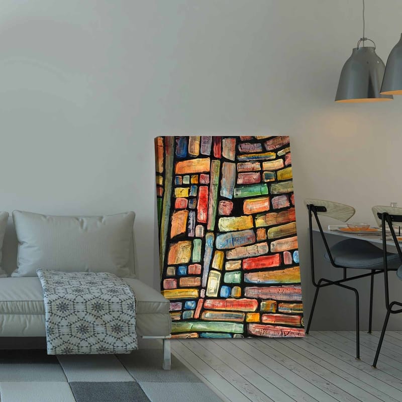 Dekorativ Canvastavla 70x100 cm - Flerfärgad - Inredning - Tavlor & konst - Canvastavlor