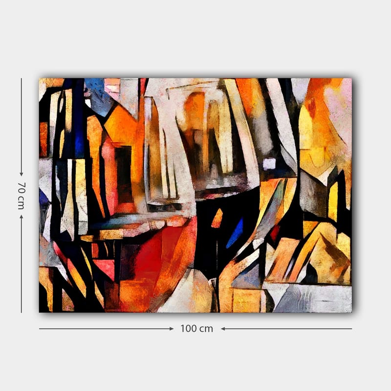 Dekorativ Canvastavla 70x100 cm - Flerfärgad - Inredning - Tavlor & konst - Canvastavlor