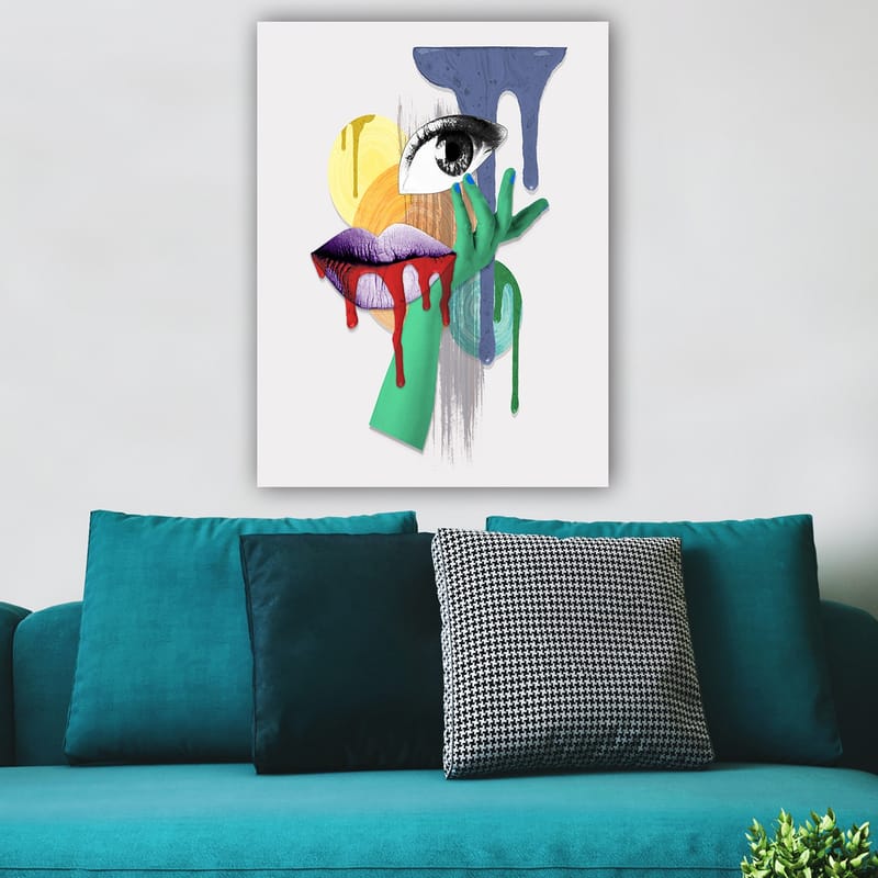 Dekorativ Canvastavla 70x100 cm - Flerfärgad - Inredning - Tavlor & konst - Canvastavlor