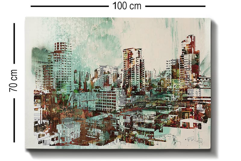 Dekorativ Canvastavla 70x100 cm - Flerfärgad - Inredning - Tavlor & konst - Canvastavlor