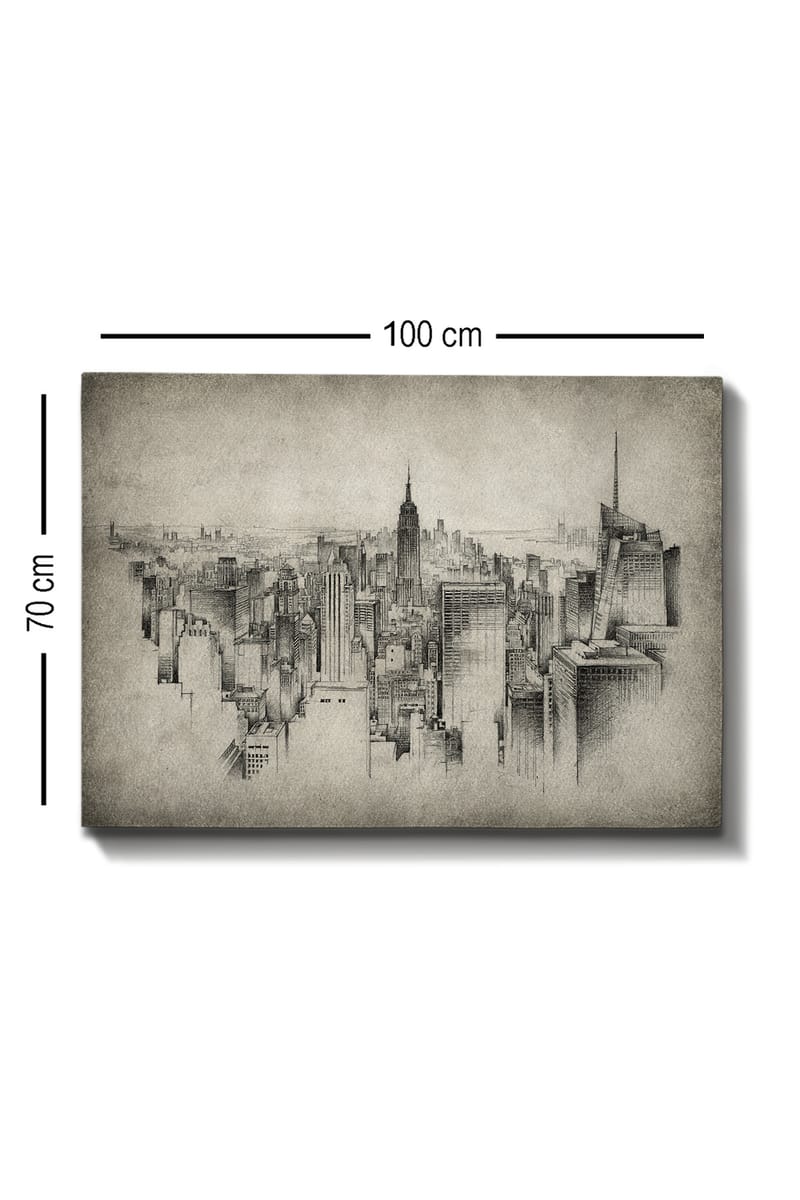 Dekorativ Canvastavla 70x100 cm - Flerfärgad - Inredning - Tavlor & konst - Canvastavlor