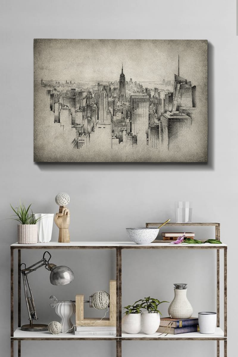 Dekorativ Canvastavla 70x100 cm - Flerfärgad - Inredning - Tavlor & konst - Canvastavlor