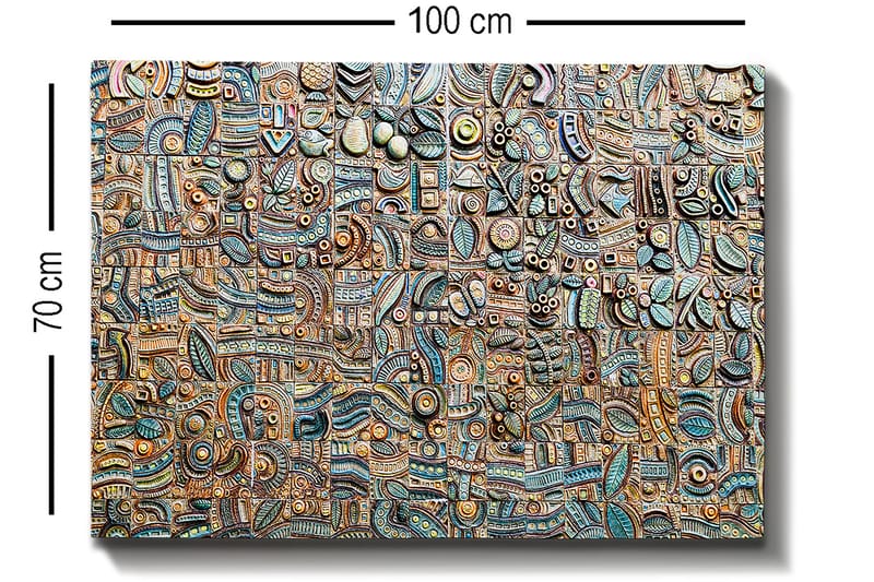 Dekorativ Canvastavla 70x100 cm - Flerfärgad - Inredning - Tavlor & konst - Canvastavlor