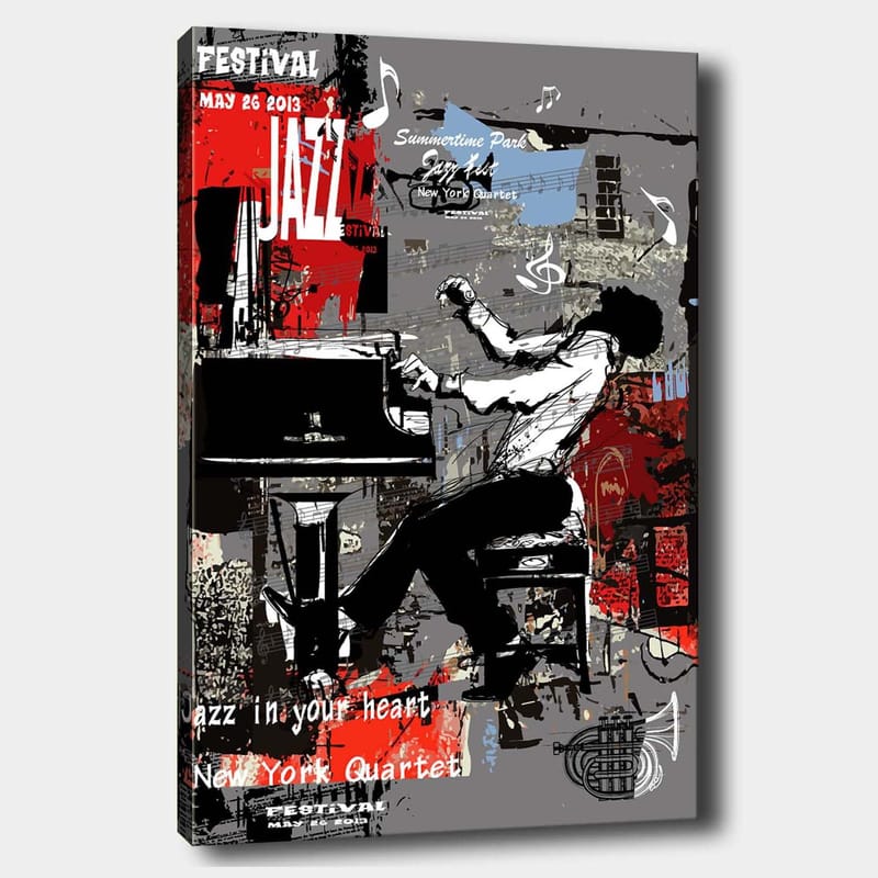 Dekorativ Canvastavla 70x100 cm - Flerfärgad - Inredning - Tavlor & konst - Canvastavlor