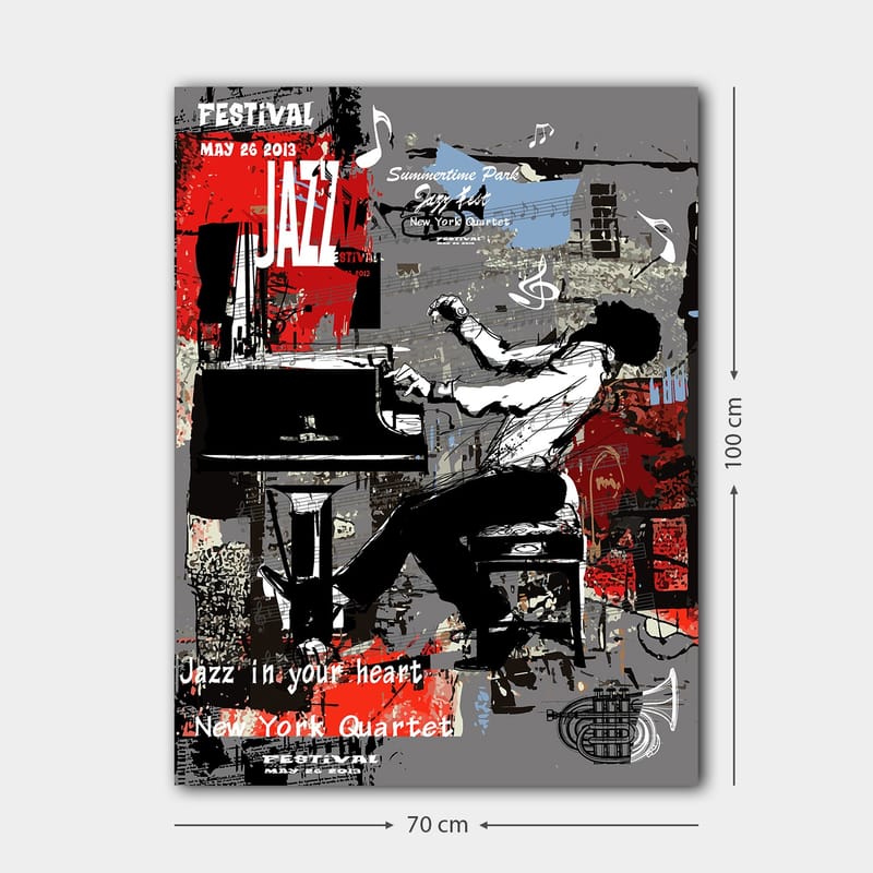Dekorativ Canvastavla 70x100 cm - Flerfärgad - Inredning - Tavlor & konst - Canvastavlor