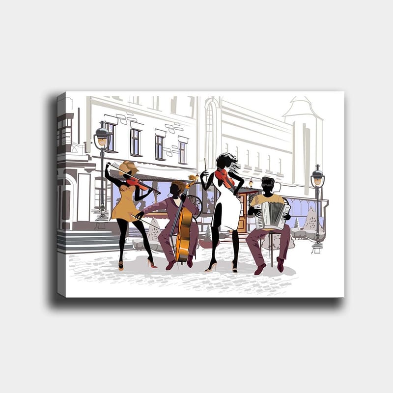 Dekorativ Canvastavla 70x100 cm - Flerfärgad - Inredning - Tavlor & konst - Canvastavlor