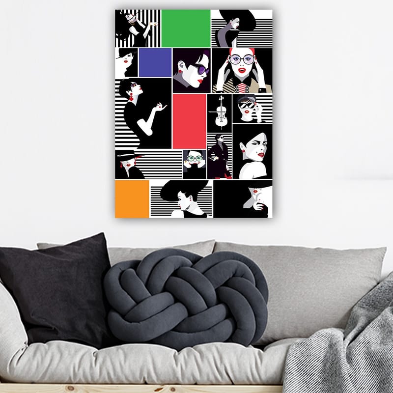 Dekorativ Canvastavla 70x100 cm - Flerfärgad - Inredning - Tavlor & konst - Canvastavlor