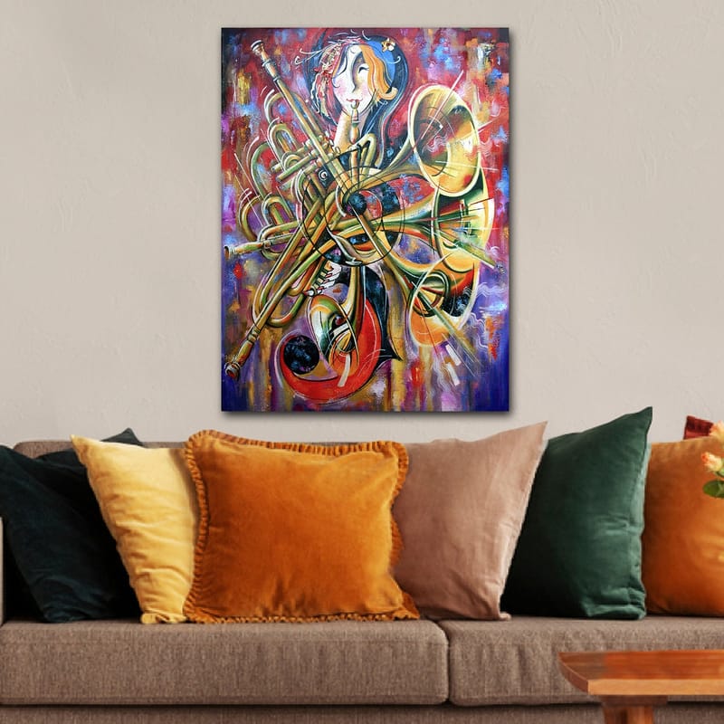 Dekorativ Canvastavla 70x100 cm - Flerfärgad - Inredning - Tavlor & konst - Canvastavlor