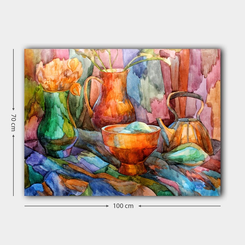 Dekorativ Canvastavla 70x100 cm - Flerfärgad - Inredning - Tavlor & konst - Canvastavlor