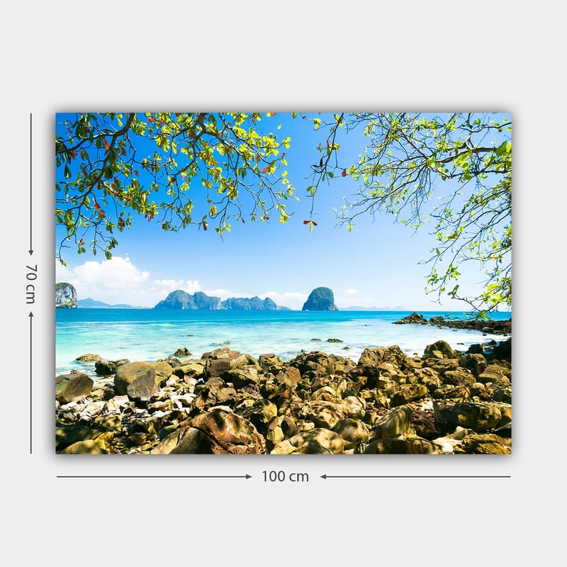 Dekorativ Canvastavla 70x100 cm - Flerfärgad - Inredning - Tavlor & konst - Canvastavlor