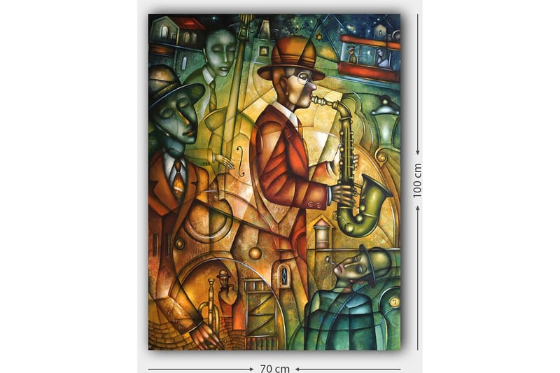 Dekorativ Canvastavla 70x100 cm - Flerfärgad - Inredning - Tavlor & konst - Canvastavlor