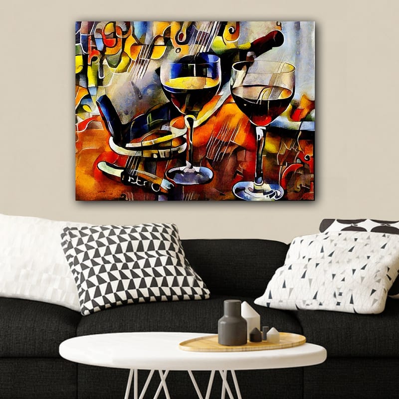 Dekorativ Canvastavla 70x100 cm - Flerfärgad - Inredning - Tavlor & konst - Canvastavlor