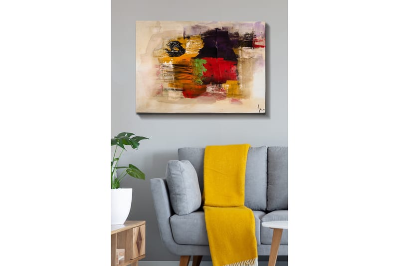 Dekorativ Canvastavla 70x100 cm - Flerfärgad - Inredning - Tavlor & konst - Canvastavlor