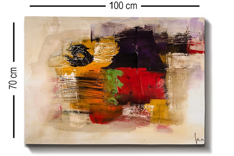 Dekorativ Canvastavla 70x100 cm - Flerfärgad - Inredning - Tavlor & konst - Canvastavlor