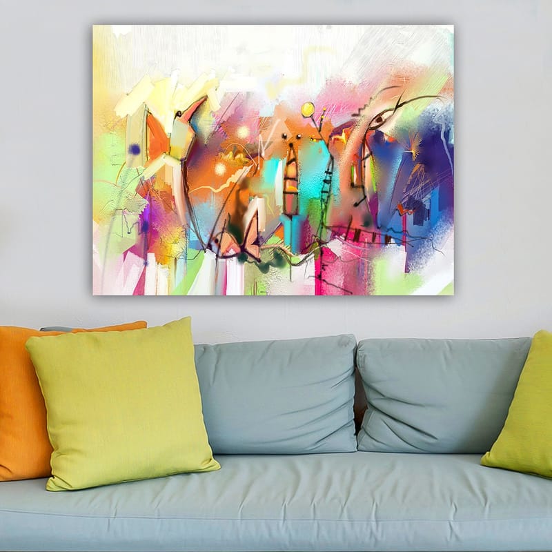 Dekorativ Canvastavla 70x100 cm - Flerfärgad - Inredning - Tavlor & konst - Canvastavlor