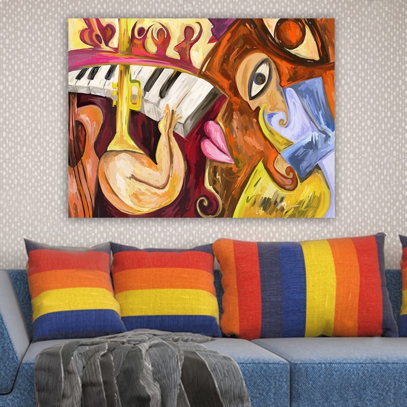 Dekorativ Canvastavla 70x100 cm - Flerfärgad - Inredning - Tavlor & konst - Canvastavlor