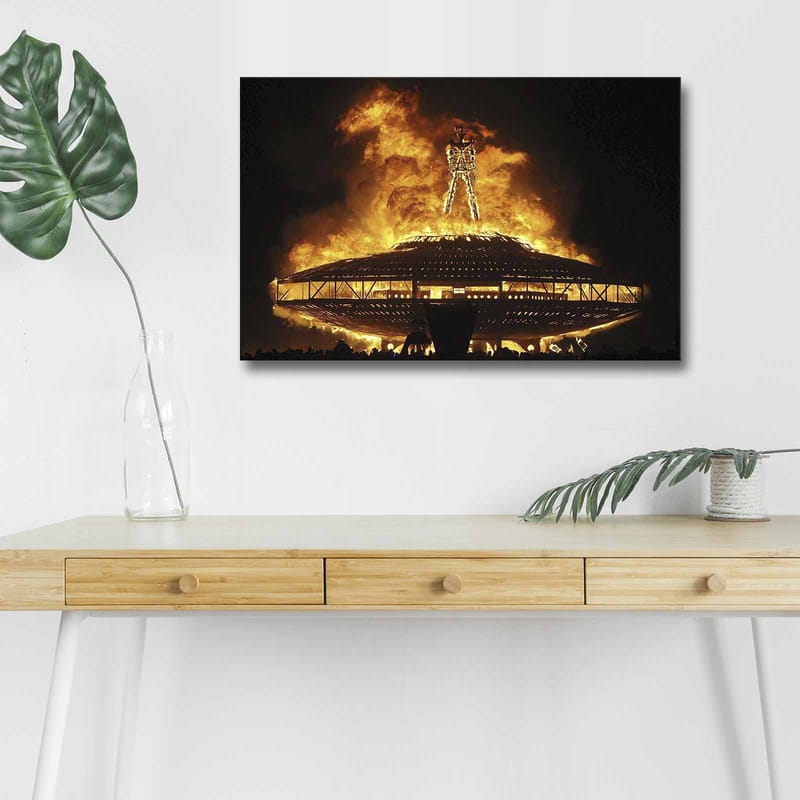 Dekorativ Canvastavla med LED 45x70 cm - Flerfärgad - Inredning - Tavlor & konst - Canvastavlor
