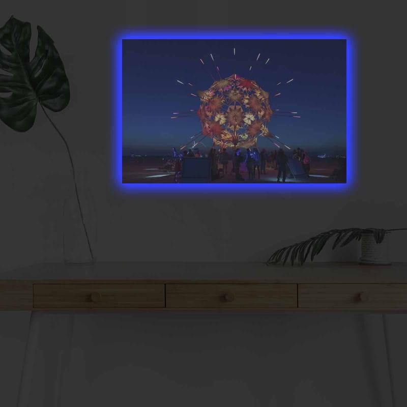 Dekorativ Canvastavla med LED 45x70 cm - Flerfärgad - Inredning - Tavlor & konst - Canvastavlor