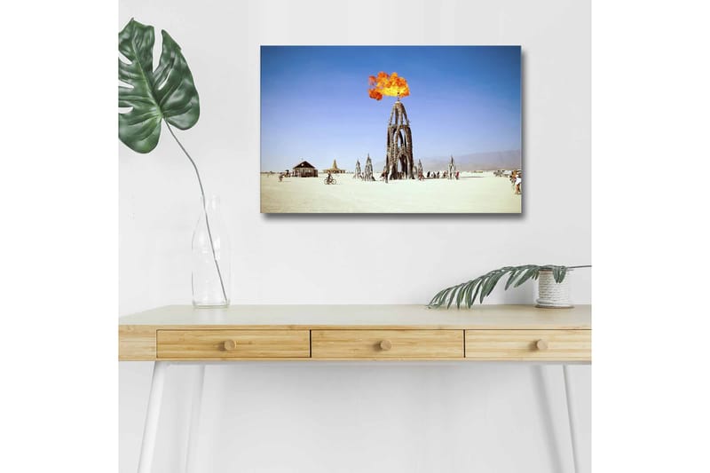 Dekorativ Canvastavla med LED 45x70 cm - Flerfärgad - Inredning - Tavlor & konst - Canvastavlor