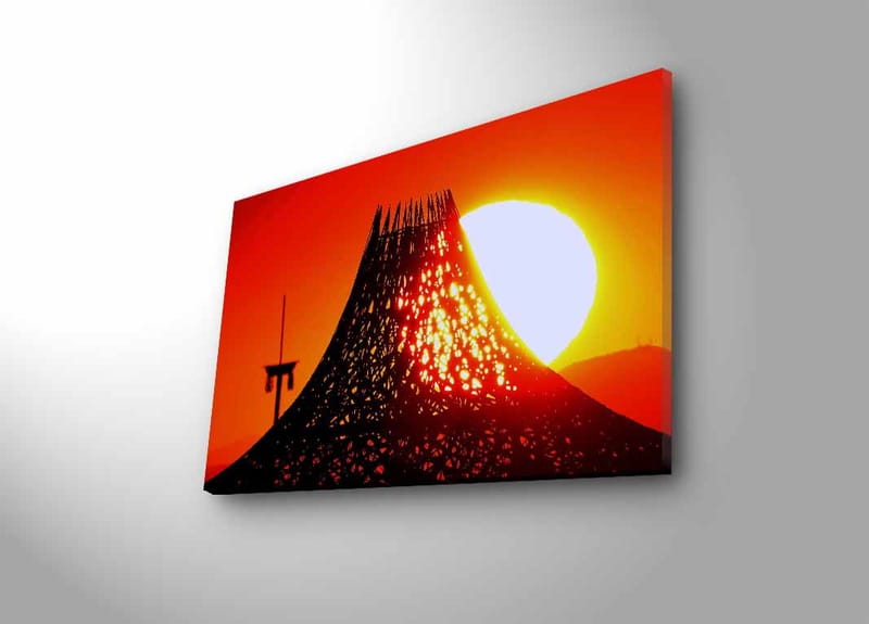 Dekorativ Canvastavla med LED 45x70 cm - Flerfärgad - Inredning - Tavlor & konst - Canvastavlor