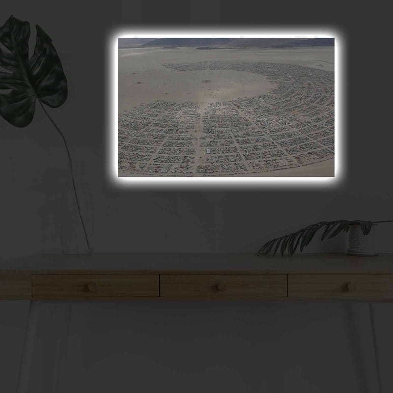 Dekorativ Canvastavla med LED 45x70 cm - Flerfärgad - Inredning - Tavlor & konst - Canvastavlor