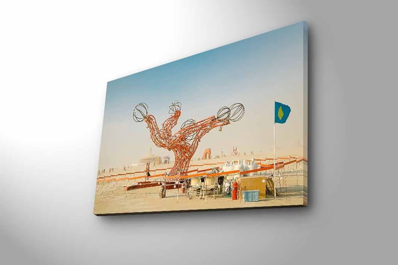 Dekorativ Canvastavla med LED 45x70 cm - Flerfärgad - Inredning - Tavlor & konst - Canvastavlor