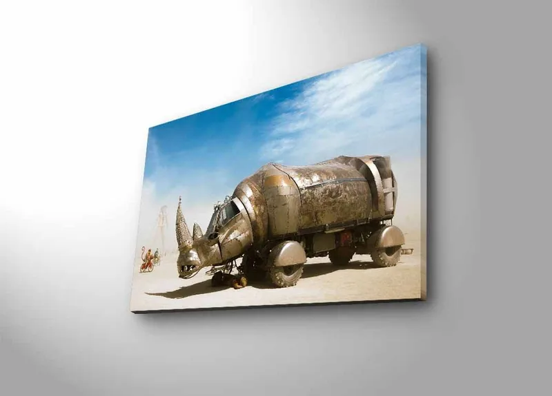 Dekorativ Canvastavla med LED 45x70 cm, Flerfärgad