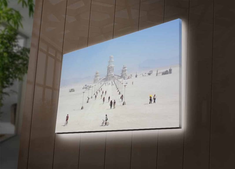 Dekorativ Canvastavla med LED 45x70 cm - Flerfärgad - Inredning - Tavlor & konst - Canvastavlor