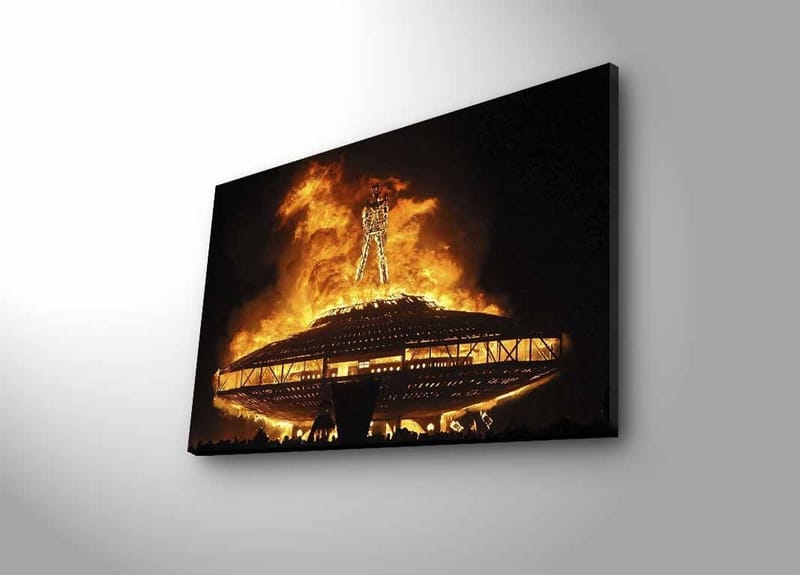 Dekorativ Canvastavla med LED 45x70 cm - Flerfärgad - Inredning - Tavlor & konst - Canvastavlor