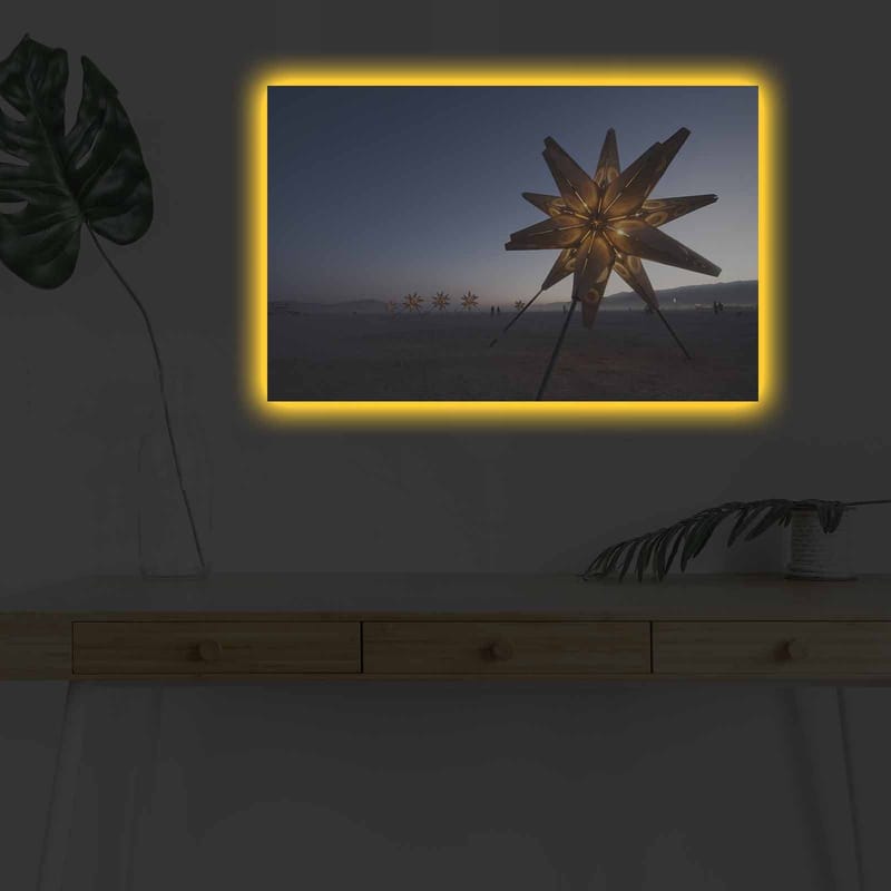 Dekorativ Canvastavla med LED 45x70 cm - Flerfärgad - Inredning - Tavlor & konst - Canvastavlor