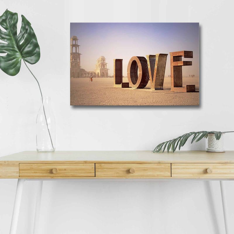 Dekorativ Canvastavla med LED 45x70 cm - Flerfärgad - Inredning - Tavlor & konst - Canvastavlor