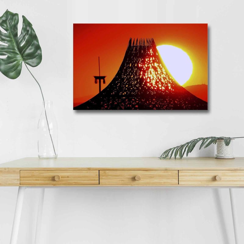 Dekorativ Canvastavla med LED 45x70 cm - Flerfärgad - Inredning - Tavlor & konst - Canvastavlor