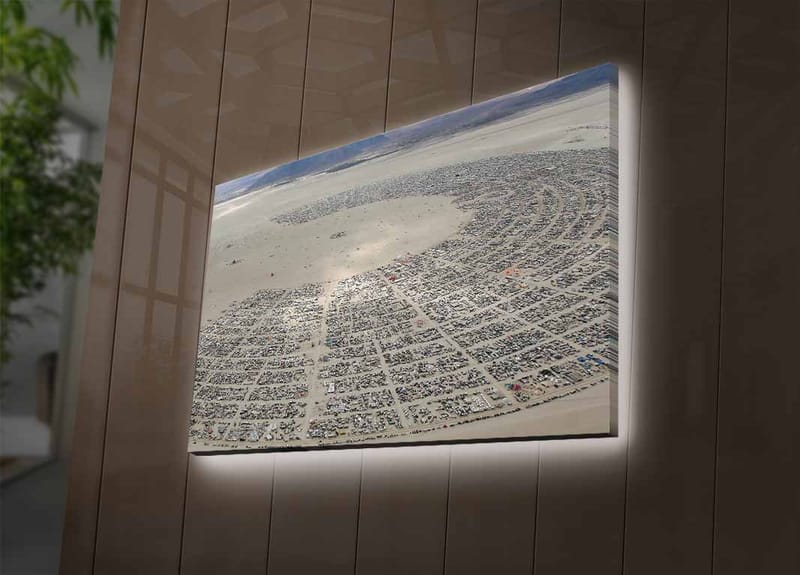 Dekorativ Canvastavla med LED 45x70 cm - Flerfärgad - Inredning - Tavlor & konst - Canvastavlor