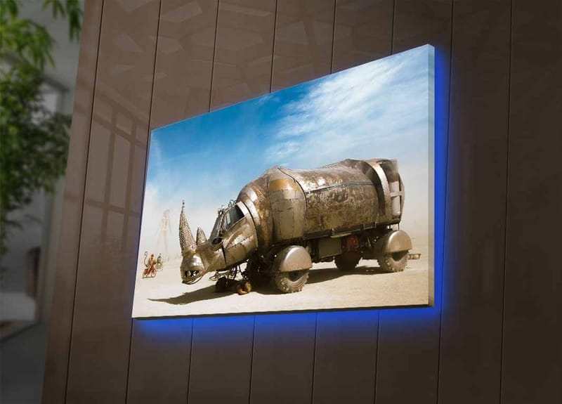 Dekorativ Canvastavla med LED 45x70 cm - Flerfärgad - Inredning - Tavlor & konst - Canvastavlor