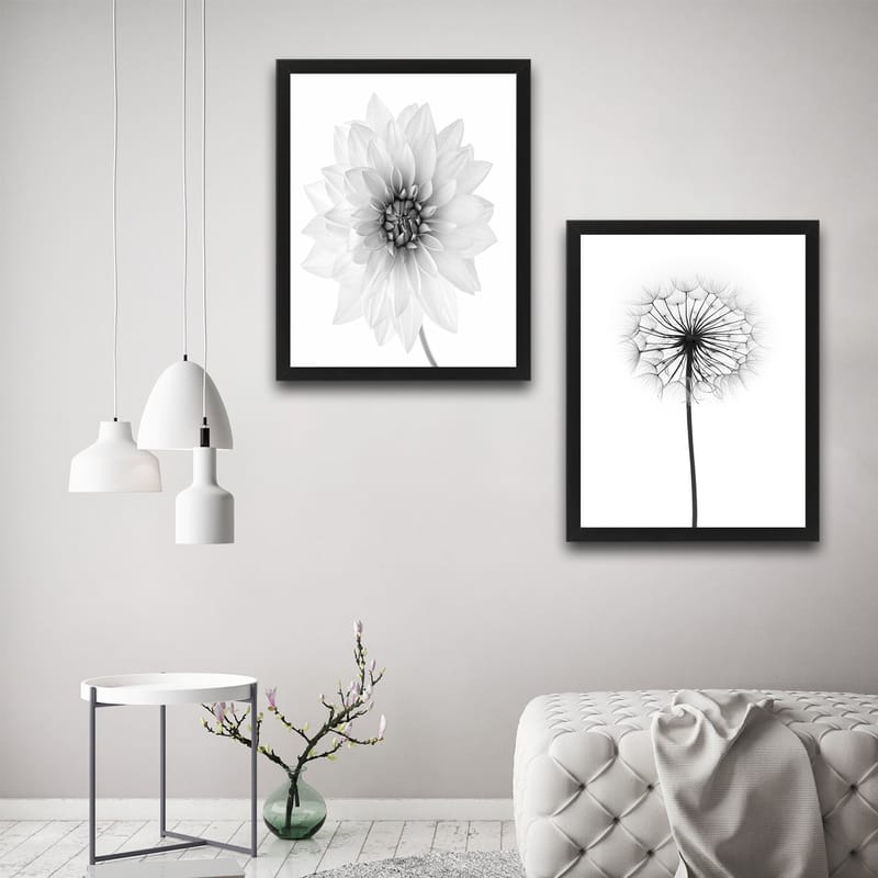 Dekorativ inramad målning 2-Delar 30x40 cm - Flerfärgad - Inredning - Tavlor & konst - Canvastavlor