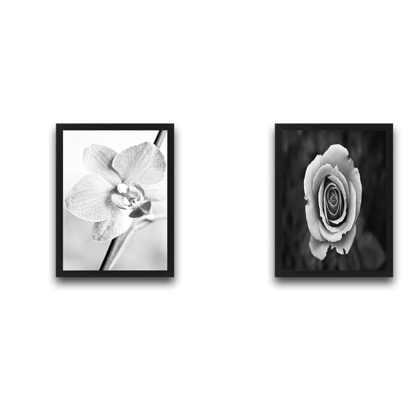 Dekorativ inramad målning 2-Delar 30x40 cm - Flerfärgad - Inredning - Tavlor & konst - Canvastavlor