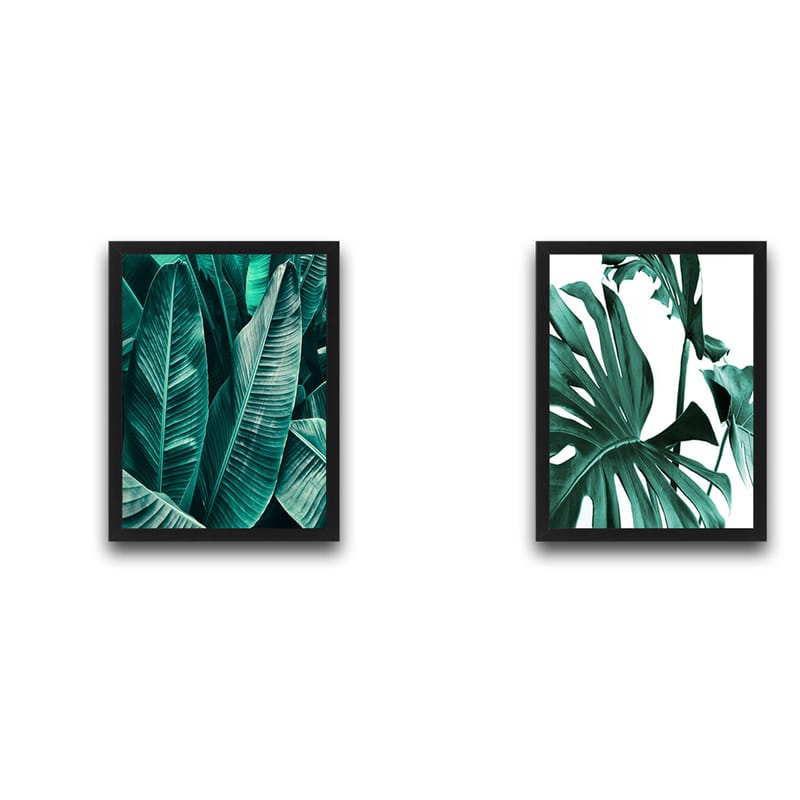 Dekorativ inramad målning 2-Delar 30x40 cm - Flerfärgad - Inredning - Tavlor & konst - Canvastavlor