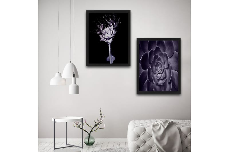 Dekorativ inramad målning 2-Delar 30x40 cm - Flerfärgad - Inredning - Tavlor & konst - Canvastavlor