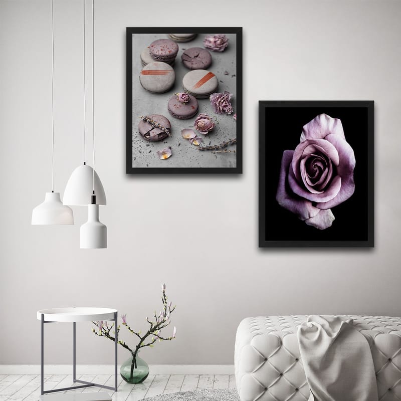Dekorativ inramad målning 2-Delar 30x40 cm - Flerfärgad - Inredning - Tavlor & konst - Canvastavlor