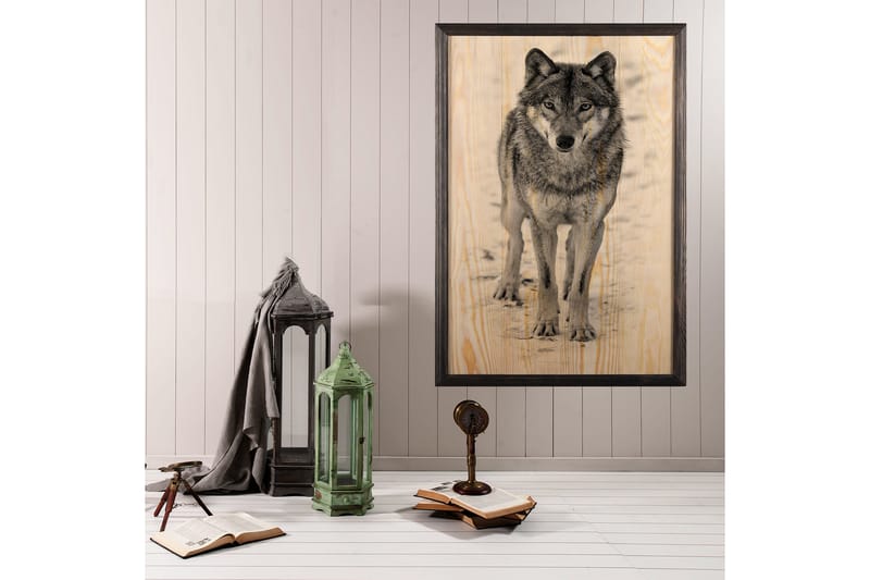 Dekorativ inramad målning  35x50 cm - Flerfärgad - Inredning - Tavlor & konst - Canvastavlor