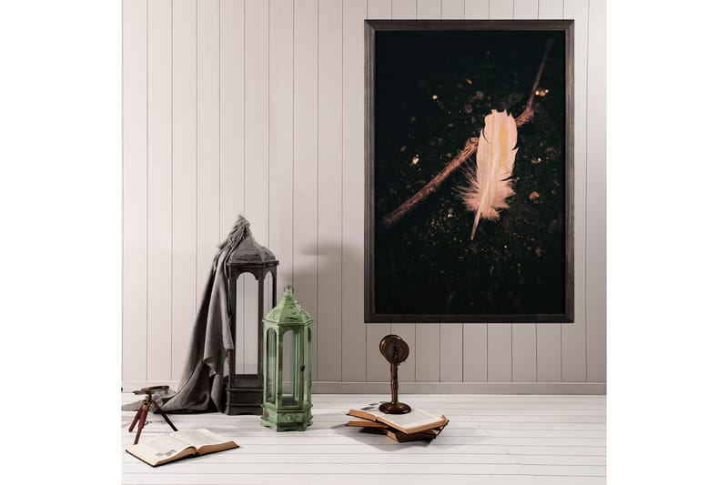 Dekorativ inramad målning  35x50 cm - Flerfärgad - Inredning - Tavlor & konst - Canvastavlor