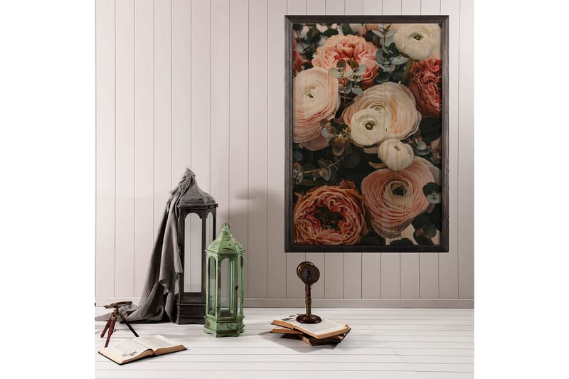 Dekorativ inramad målning  35x50 cm - Flerfärgad - Inredning - Tavlor & konst - Canvastavlor
