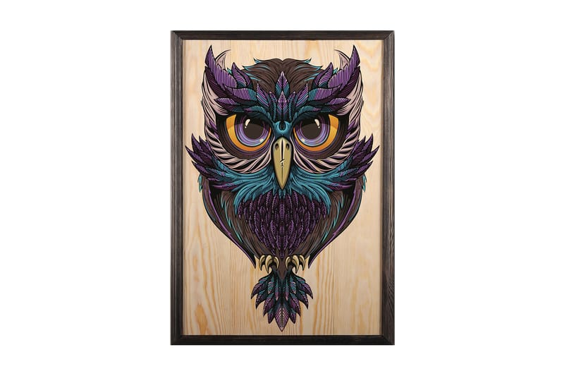 Dekorativ inramad målning  35x50 cm - Flerfärgad - Inredning - Tavlor & konst - Canvastavlor