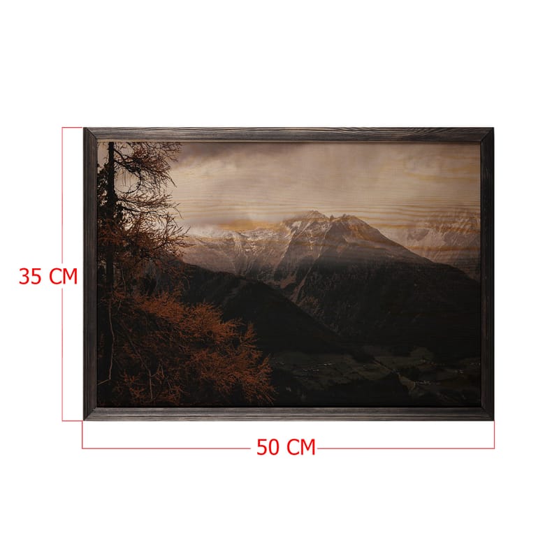 Dekorativ inramad målning  35x50 cm - Flerfärgad - Inredning - Tavlor & konst - Canvastavlor